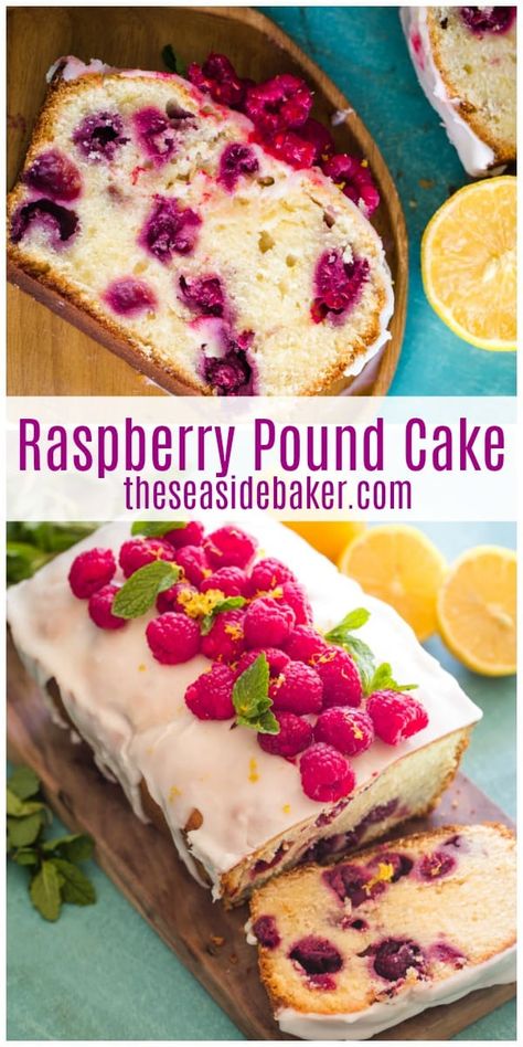 Raspberry Pound Cake, Raspberry Cake Recipes, Raspberry Desserts, Cake Mug, Raspberry Recipes, Raspberry Cake, Lemon Pound Cake, Oreo Dessert, S'mores