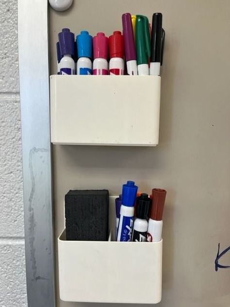 Marker Holder For Wall, Magnetic Dry Erase Board, Whiteboard Marker Holder, Teacher Whiteboard Magnets, White Board Magnets, Dry Erase Marker Holder, Locker Accessories, Expo Marker, Whiteboard Marker