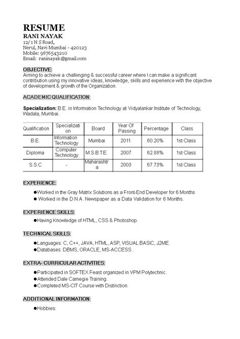 How to make a 1 Year Experience Resume Format? Download this 1 Year Experience Resume Format template now! Download Cv Format, Simple Resume Format, Resume Format Download, Sample Resume Format, Resume No Experience, Cv Format, Happy Birthday Best Friend Quotes, Grammar Book, Simple Resume