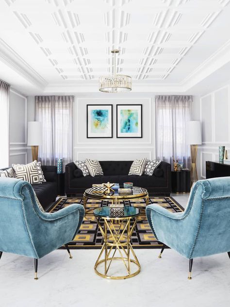 The Hollywood Regency Trends You Might Regret, According to Designers | Apartment Therapy Informal Living Room, Hollywood Regency Interior Design, Regency Interior Design, Hollywood Regency Living Room, Regency Living Room, Regency Interior, Hollywood Regency Interior, Hollywood Regency Decor, Gold Furniture