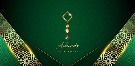 Green Ramadan Kareem Islamic Arabic Green Luxury Background with Geometric pattern and Beautiful Ornamental. Award Background. Award Background, Green Luxury, Banner Design Inspiration, Luxury Background, Ramadan Kareem, Banner Design, Ramadan, Luxury Design, Vector Art