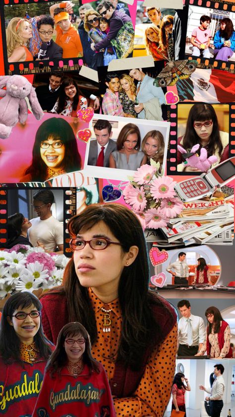 #uglybetty #americaferrera #tv #netflix #pink #orange Betty Suarez, Fall Dinner Party, Ugly Betty, America Ferrera, Studio Ghibli Movies, Funny Phone Wallpaper, Movies Outfit, Fall Dinner, Ghibli Movies