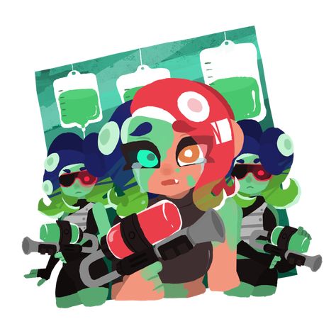 Sanitized Octoling, Octo Expansion, Agent 8, Splatoon Memes, Splatoon 2 Art, Splatoon Comics, Squid Games, Day 6, The Challenge