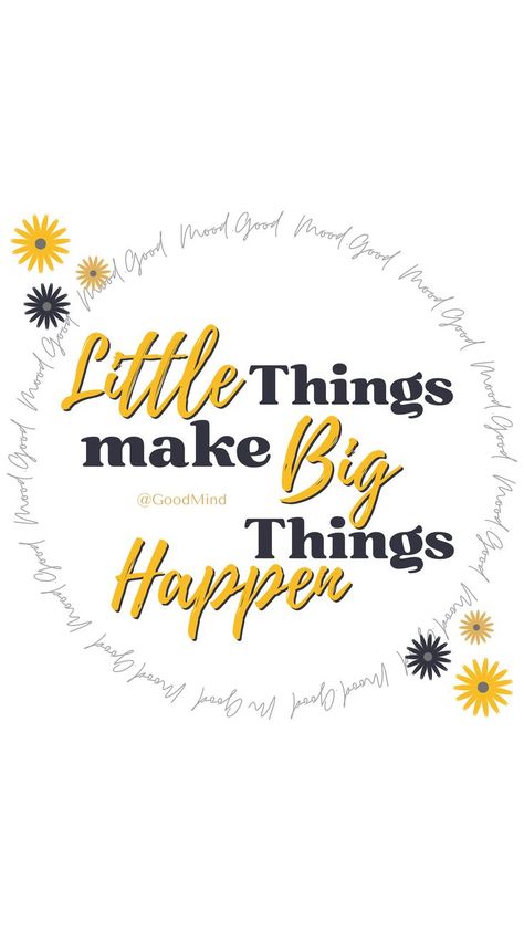 Little Things Make Big Things Happen

💫 Small actions or details can lead to significant outcomes or achievements.
💫 It is very important to pay attention to the smaller aspects of a task or project, as they can have a big impact on the end result.
#motivationalquotesoftheday #motivationalquote #motivational #loveyourselfquotes #loveyourselffirst #loveyourlife #loveyourself #selfimprovement #selfcare #quotesaboutlife #selfreminder #selfawareness #quoteoftheday #quotesdaily #quote Impact Quotes, Big Things, Love Yourself First, Love Yourself Quotes, Things Happen, Inspirational Thoughts, Healing Quotes, Daily Inspiration, Energy Healing