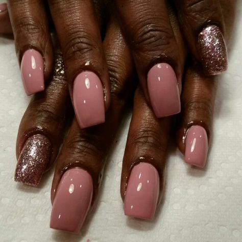 Beige Nail Color, Rose Gold Gel Nails, Saved Nails, Melanin Nails, Beige Nail, Fye Nails, Matte Pink Nails, Neat Nails, 2022 Nails