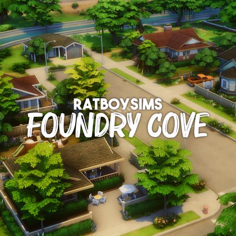 FOUNDRY COVE - RATBOYSIMS Sims 4 Foundry Cove, Sims 4 Willow Creek Renovation, Sims 4 Run Down House, Willow Creek Sims 4 House, Sims 4 Willow Creek, Furniture Cc, Willow Creek, Sims 4 Build, Sims 4 Houses