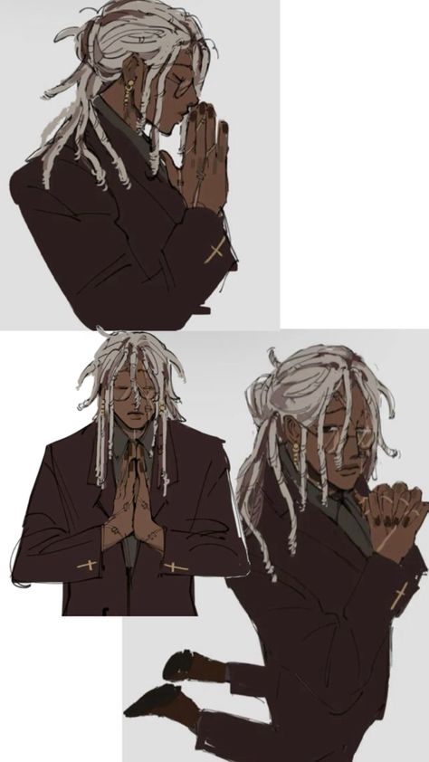 Punk Character Design, Punk Character, Punk Boy, Black Cartoon Characters, Black Anime Characters, Black Cartoon, Art Prompts, Character Portraits, White Hair