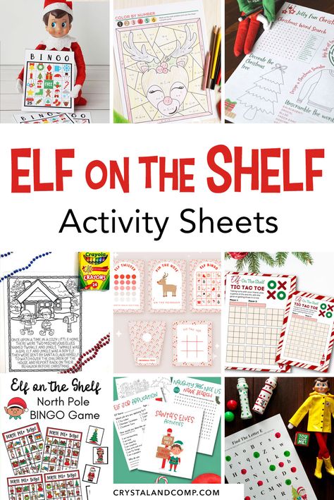 Elf Names, Christmas Word Search, Awesome Elf On The Shelf Ideas, Do A Dot, Scavenger Hunts, Christmas Words, Tree Free, Bingo Cards, Activity Sheets