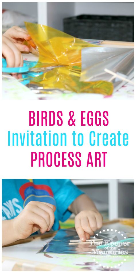 Here's a quick & easy Bird Feet Invitation to Create Process Art Activity for little kids! We had a blast with this during our Birds & Eggs theme! #preschoolactivities Invitation To Create, Birds Eggs, Toddler Math, Easy Bird, Sensory Activities Toddlers, Art Activity, Diy Craft Tutorials, Preschool Themes, Tot School