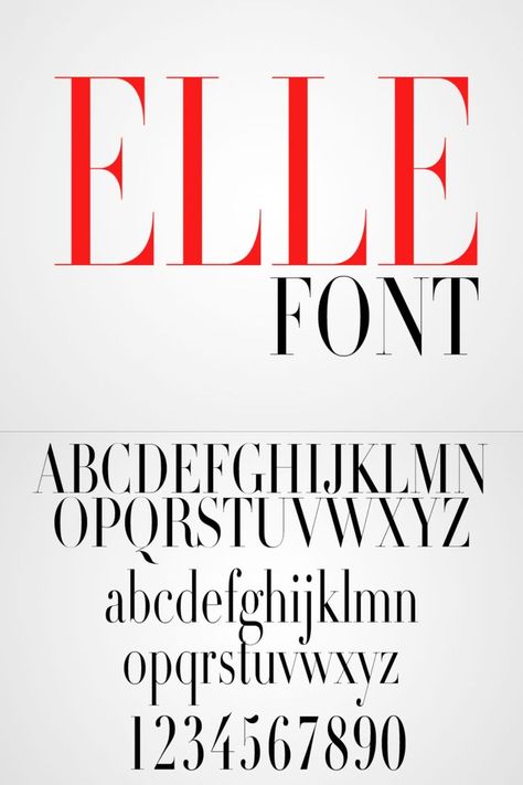 Elle Magazine Font Free Download Magazine Fonts Typography, Fonts For Magazine, Vogue Font, Elle Logo, Magazine Font, Fashion Magazine Fonts, Fashion Fonts, Magazine Logo, Firmin Didot