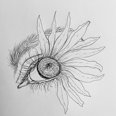 Daisy sketch with eye micron pens Daisy Sketch, Micron Pen Art Doodles, Pen Art Doodle, Micron Pen Art, Drawing Artwork, Pen Art, Eye Drawing, Pen Drawing, Doodle Drawings