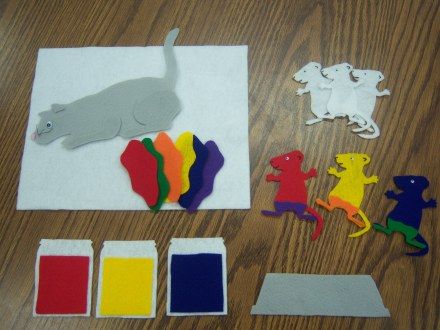 Mouse Paint Flannel Board! Mouse Paint, Flannel Board Stories, Flannel Friday, Felt Board Stories, Felt Stories, Preschool Colors, Flannel Board, Rhymes Songs, Preschool Literacy