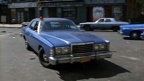 Ford Custom 500 in "Fort Apache the Bronx" Fort Apache, Ford Ltd, Blue Car, Big Blue, Bronx, Fort, Ford, Blue