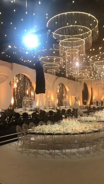 Inauguration Decor, Royalty Wedding Theme, Wedding Reception Theme, Reception Theme, Wedding Tent Decorations, Wedding Reception Layout, By Walid, Dream Wedding Reception, Installation Ideas