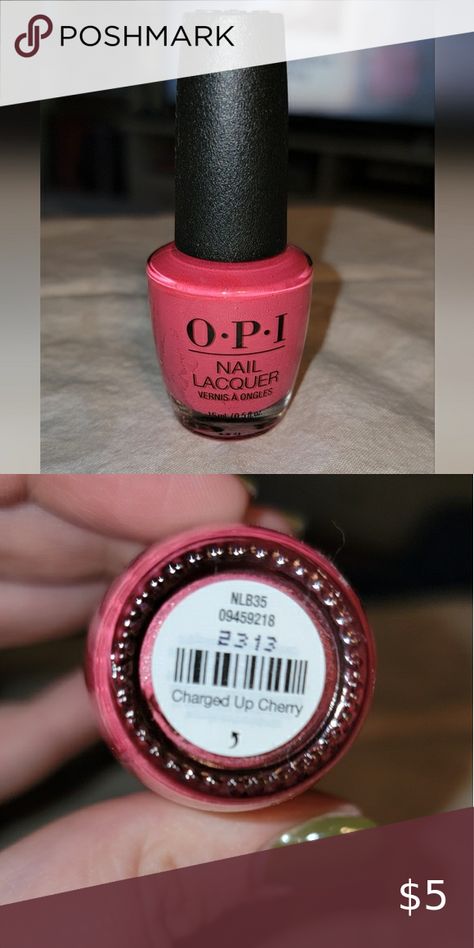 OPI Charged Up Cherry Opi Nail Lacquer, Opi Nails, Nail Lacquer, Cherry, Red, Pink, Closet