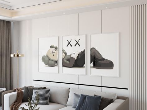 Introducing Our Exclusive KAWS Collection by TIMELESS Render After 27 days of dedicated craftsmanship, TIMELESS Render proudly presents our latest KAWS-inspired models. Every color, typeface, and intricate detail has been thoughtfully chosen to capture the essence of KAWS and Hypebeast art, adding a unique flair to your home decor. --- ✨ SIZE OPTIONS ✨ Your purchase includes five high-resolution (300dpi) files in various sizes to suit your needs: - 2x3 Ratio: 4"x6", 6"x9", 8"x12", 10"x15", 12"x18", 16"x24", 20"x30", 24"x36", 60x90cm - 3x4 Ratio: 6"x8", 9"x12", 12"x16", 18"x24" - 4x5 Ratio: 4"x5", 8"x10", 16"x20", 40x50cm - 11x14 Ratio: 11"x14", 22"x28" - International Sizes: 5"x7", A5, A4, A3, A2, A1, 50x70cm --- ✨ PRINTING SUGGESTIONS ✨ Choose your preferred printing method for your digit Minimalist Graffiti, Kaws Collection, Kaws Poster, Hypebeast Art, Poster Set Of 3, Sneaker Lovers, Holiday Poster, Graffiti Wall Art, Graffiti Wall