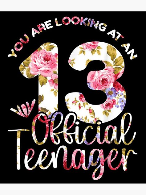 Happy 13th Birthday Girl, Teenager Birthday Gifts, Sweet Dreams My Love, Happy 13th Birthday, Teenager Birthday, Birthday Pins, Teenager Gifts, 13th Birthday, Button Design