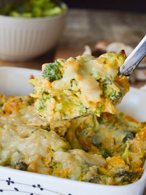 Classic Broccoli and Rice Casserole Easy Broccoli Rice Casserole, Broccoli And Rice Casserole, Cheesy Broccoli Rice, Broccoli And Rice, Cheese Whiz, Easy Broccoli, Broccoli Cheese Casserole, Broccoli Rice Casserole, Broccoli Rice