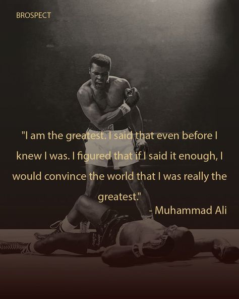 I Am The Greatest, Muhammad Ali Quotes, Inspiration Quote, Business Leadership, Ali Quotes, Muhammad Ali, Success Mindset, Enough Is Enough, Self Development