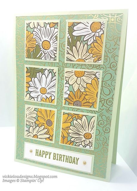 Ornate Garden, Designer Paper Cards, Happy Birthday Cards Handmade, Daisy Cards, Birthday Stamps, Morning Everyone, Good Morning Everyone, It's Friday, Card Making Tutorials