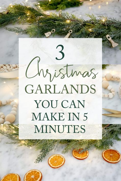 Diy Christmas Garlands, Diy Christmas Tree Garland, Garlands Christmas, Diy Garlands, Christmas Scandinavian, Diy Girlande, Winter Garland, Diy Christmas Garland, Christmas Garlands