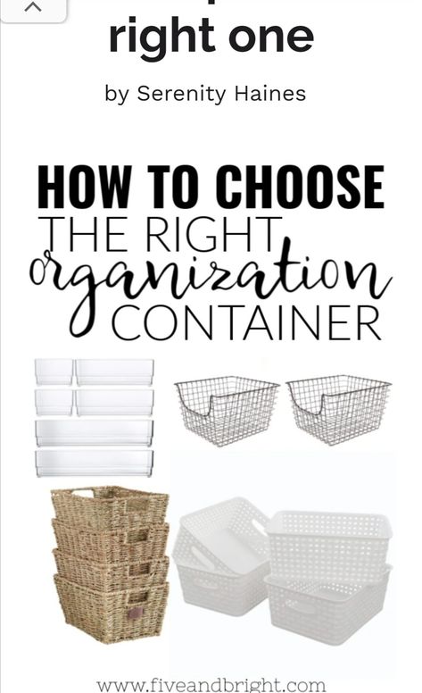 Organization Containers, Room Organization Bedroom, Declutter Your Home, Home Organization Hacks, Container Organization, Pantry Organization, Organization Bedroom, Diy Organization, Cleaning Organizing