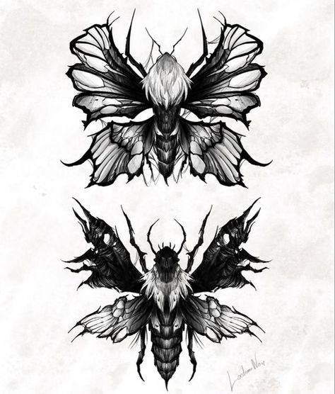 2023 Tattoo, Moth Tattoo Design, Idea Tattoo, Insect Tattoo, Mommy Tattoos, Tattoo Photography, Creepy Tattoos, Moth Tattoo, Spooky Tattoos