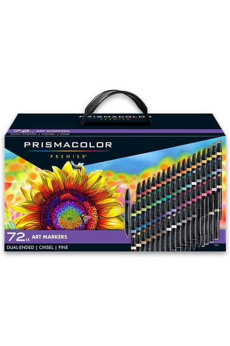 Art supplies: Markers Vivid Art, Art Markers Drawing, Prismacolor Markers, Artist Markers, Prismacolor Art, Art Markers, Colored Pencil Set, American Crew, Stationary School