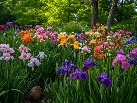 Planting Iris in Spring: Enjoy Colorful Blooms – Plantology USA Planting Iris In Spring, Planting Iris, Beauty Types, European Fan Palm, Holly Shrub, Fishtail Palm, Shrubs For Privacy, Low Light House Plants, Box Wood Shrub