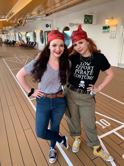 What to Wear on a Disney Cruise - Living By Disney Pirate Night Outfit, Disney Cruise Pirate Night Outfit, Disney Pirate Night, Disney Cruise Pirate Night, Cruise Outfit Ideas, Port Canaveral Florida, Night Outfit Ideas, Pirate Outfit, Cool Deck