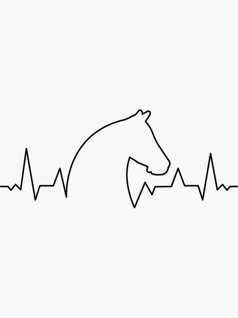 "Horse Heartbeat Horse Lover" Sticker by qualitytees | Redbubble Easy Horse Drawing, Horse Heartbeat, Lover Sticker, Horse Drawing, Hobby Horse, Cute Horses, Horse Lover, In A Heartbeat, Sticker Design