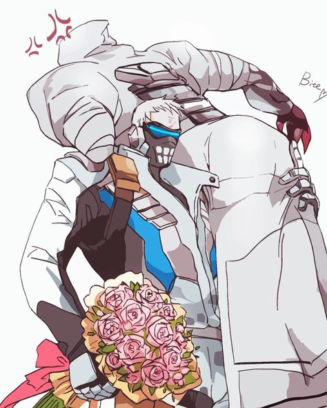 Reaper - Soldier 76 - Flowers Jack Morrison, Overwatch Hanzo, Overwatch Reaper, Overwatch Funny, Overwatch Wallpapers, Soldier 76, Overwatch Comic, Overwatch Fan Art, Overwatch 2