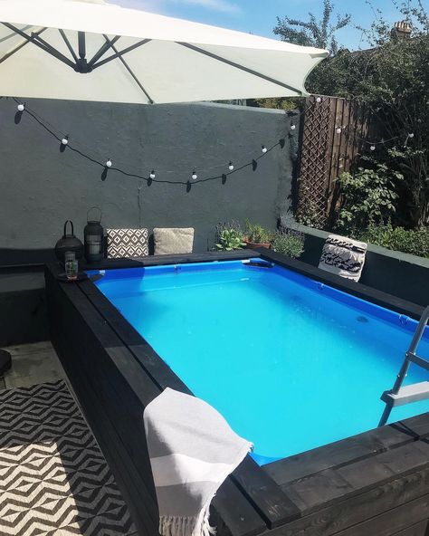 Small Above Ground Pool, Piscina Intex, Cheap Pool, Best Above Ground Pool, Intex Pool, Above Ground Pool Ideas, Ground Pool Ideas, Small Swimming Pools, Pool Landscape Design