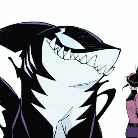 jeff the land shark with venom Jeff The Land Shark Pfp, Jeff The Shark Marvel, Venom Comic Art, Jeff The Land Shark, Shark Oc, Venom Drawing, Shark Pfp, Shark Character, Land Shark