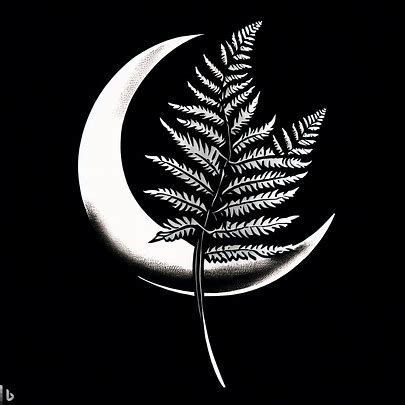 Fern And Moon Tattoo, Moon Mushroom Tattoo, Moon Mushroom, Mushroom Tattoo, Mushroom Tattoos, Moon Tattoo, Fern, Tattoo Ideas, Moon