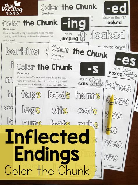 Affiliate links may have been used in this post. To read our full disclaimer, click here. FREE offers are often time-sensitive. Although they are FREE at the time of posting, please be sure to verify the offer is still free before claiming or purchasing it. These Inflected Endings Pages are part of a Color theRead More Teaching Inflectional Endings, Inflectional Endings 2nd, Inflectional Endings First Grade, Word Endings Activities, Inflectional Endings Activities, Word Endings, Inflectional Endings, Wilson Reading, Base Words