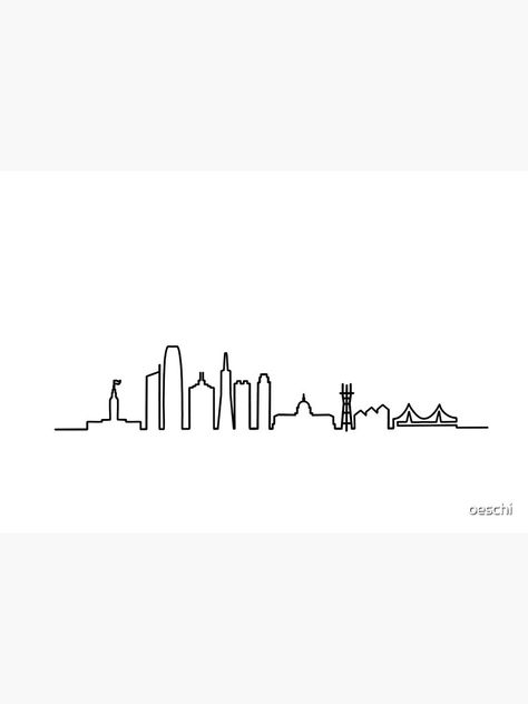 "San Francisco Skyline Line Drawing 1" Mask by oeschi | Redbubble San Francisco Tattoos, San Francisco Tattoo Ideas, San Francisco Drawing, San Diego Skyline Tattoo, San Francisco Doodle, San Francisco Skyline Tattoo, San Francisco Bridge Tattoo, San Francisco Skyline Drawing, San Francisco Silhouette