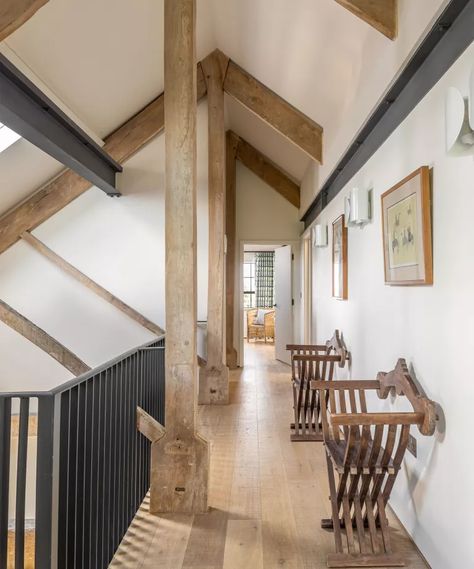 Barn conversion by interior designer Samantha Todhunter | Country Stable Conversion Interiors, Listed Building Interior, Modern Barn Conversion Interiors, Steading Conversions, Contemporary Farmhouse Interior, Modern Barn Interior, Contemporary Cottage Interiors, Stone Barn Conversion, Modern Barn Conversion