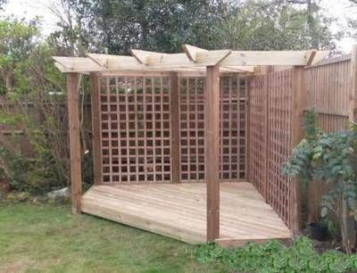 Triangular Pergola Ideas, Corner Arbor Ideas, Corner Gazebo Ideas Backyard, Small Garden Pergola Ideas, Corner Gazebo Ideas, Small Pergola Ideas, Triangular Pergola, Corner Arbor, Corner Pergola Ideas