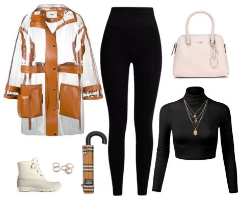 rainy day Outfit | ShopLook Ootd Rainy Day, Rainy Day Outfits, Sperry Duck Boots, High Waisted Black Leggings, Sperry Women's, Going To Rain, Day Outfits, Rainy Season, Rainy Day Outfit