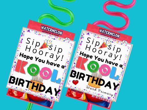 LDS PRIMARY BIRTHDAY GIFT IDEAS Primary Kids Birthday Gifts, Primary Birthday Gifts Lds, Lds Primary Birthday Gift Ideas, Primary Birthday Ideas Lds, Primary Birthday Gift Ideas, Birthday For A Friend, Lds Primary Gifts, Fun Happy Birthday, Birthday Straws