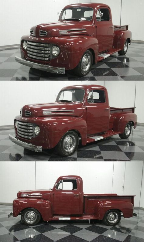 Restomod Cars, Vintage Trucks For Sale, F100 Truck, 1949 Ford, Built Ford Tough, Mustang Ii, Truck For Sale, Ford F100, The Right Stuff