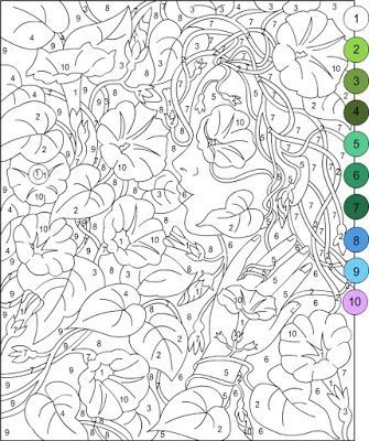 The easiest way to follow your favorite blogs Color By Number For Adults, Adult Color By Number, Birth Colors, Color By Number Printable, Mysterious Girl, Color By Numbers, Color By Number, Cute Coloring Pages, Free Printable Coloring