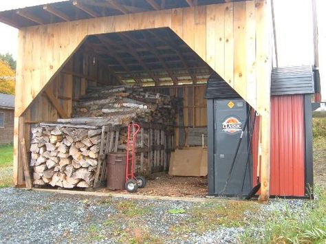 Outdoor Wood Burning Furnace, Wood Burning Furnace, Building A Wood Shed, Outdoor Wood Burner, Outdoor Wood Furnace, Shed Shelving, Shed Design Plans, Mountain Woman, Wood Furnace