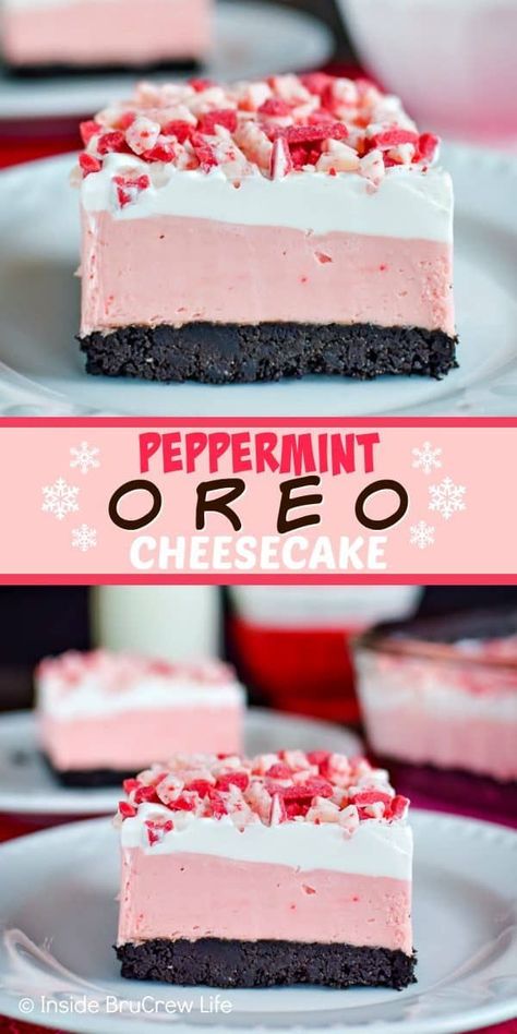 Oreo Cookie Recipes, Peppermint Cheesecake, Easy No Bake Cheesecake, Bake Cheesecake, Easy No Bake, Oreo Cookie, Oreo Cheesecake, Monkey Bread, No Bake Cheesecake