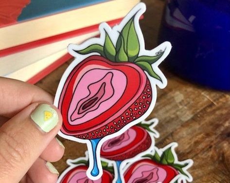 Sticker Tattoo, Tatuaje A Color, Feminist Gift, 1 Tattoo, Cartoon Tattoos, Tattoo Trends, Art Inspiration Painting, Cool Stickers, Tattoo Idea