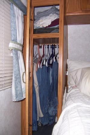 Small Rv Closet Storage Ideas, Diy Rv Closet, Rv Closet Remodel, Rv Closet Storage Ideas, Rv Closet Organization, Rv Closet, Rv Bunk Beds, Scamp Camper, Rv Cabinets