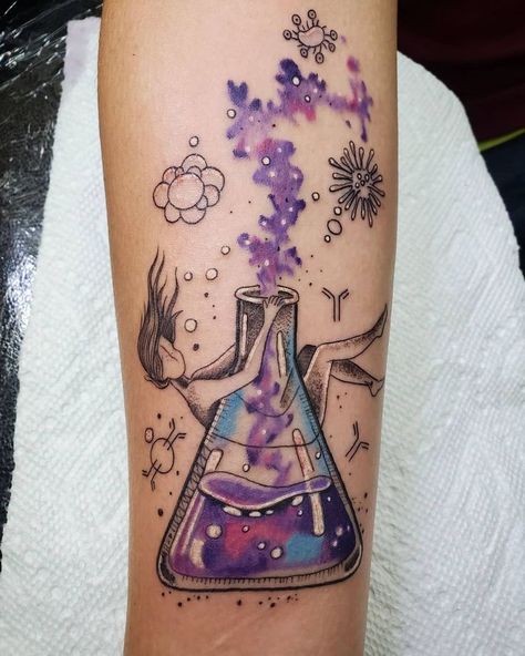 Chemistry Tattoo, chemistry tattoo sleeve, chemistry tattoo fails, chemistry tattoo dopamine, chemistry tattoo chest, organic chemistry tattoo, body chemistry tattoo, organic chemistry tattoo ideas, love chemistry tattoo, morbid chemistry tattoo, popular chemistry tattoo, minimalist chemistry tattoo, happiness chemistry tattoo, coffee chemistry tattoo, best chemistry tattoo #chemistrytattoo #organicchemistrytattoo #chemistry #organicchemistry #minimaltattoo #illustrativetattoo Biochemistry Tattoo Ideas, Science Flask Tattoo, Science Beaker Tattoo, Beaker Tattoo, Microbiology Tattoo, Laboratory Tattoo, Scientist Tattoo, Flask Tattoo, Chemistry Tattoo Ideas