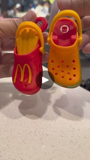 2.3M views · 15K reactions | These McDonald’s x Crocs Happy Meal Toys are a must-get for fans of both brands! There are 2 designs each week across 5 weeks, starting off with French Fries and Burger designs. Collect them all! #McDonalds #Crocs #HappyMeal | Geek Culture Mcdonalds Crocs, Fries And Burger, Happy Meal Mcdonalds, Happy Meal Toys, Happy Meal, Geek Culture, Mini Desserts, French Fries, Geek Stuff