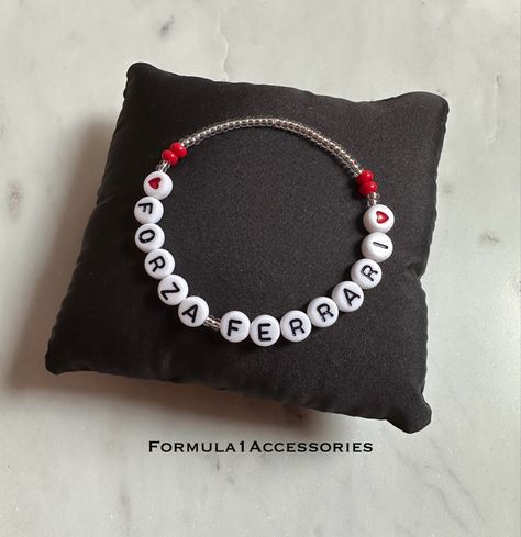 Perfect Gift for Formula 1 Fans

#forzaferrari #ferrari #f1 #charlesleclerc #leclerc Ferrari Gifts Ideas, Formula 1 Crafts, Formula 1 Gift Ideas, Ferrari Bracelet, F1 Gift Ideas, Brackets Ideas, Forza Ferrari, Fan Bracelet, Trondheim Norway